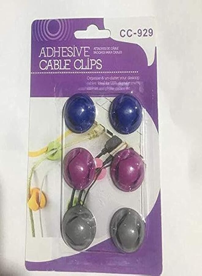 set of 6 pcs Adhesive cable clibs